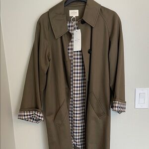 NWT Clyde Trench Coat in olive green